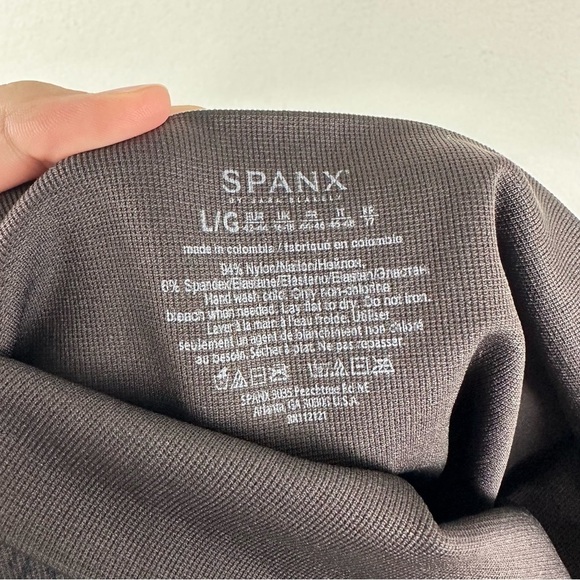 Spanx Brown Black Croc Print Look At Me Now Shapewear Seamless Leggings Large - Picture 4 of 4